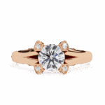 1 Carat Round Cut Solitaire in Hidden Halo - Image 9