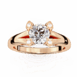 1 Carat Round Cut Solitaire in Hidden Halo - Image 12
