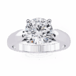 2 Carat Round Cut Heritage Solitaire Band - Image 4