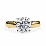 2 Carat Round Cut Heritage Solitaire Band - Image 5