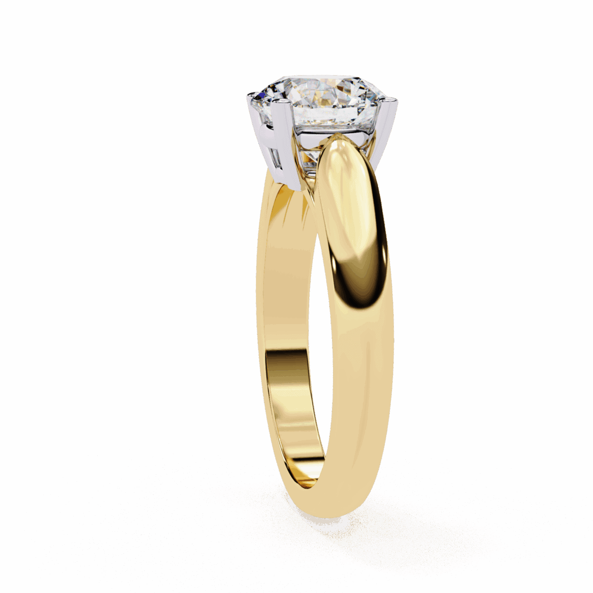 2 Carat Round Cut Heritage Solitaire Band  Image 6