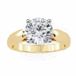 2 Carat Round Cut Heritage Solitaire Band - Image 8