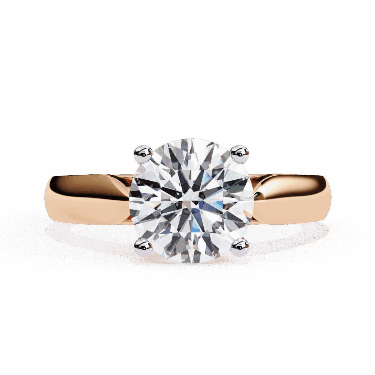 2 Carat Round Cut Heritage Solitaire Band  Image 9