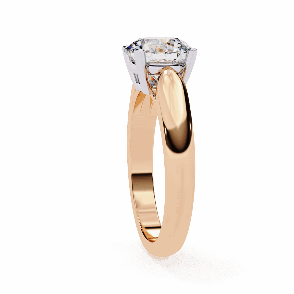 2 Carat Round Cut Heritage Solitaire Band  Image 10