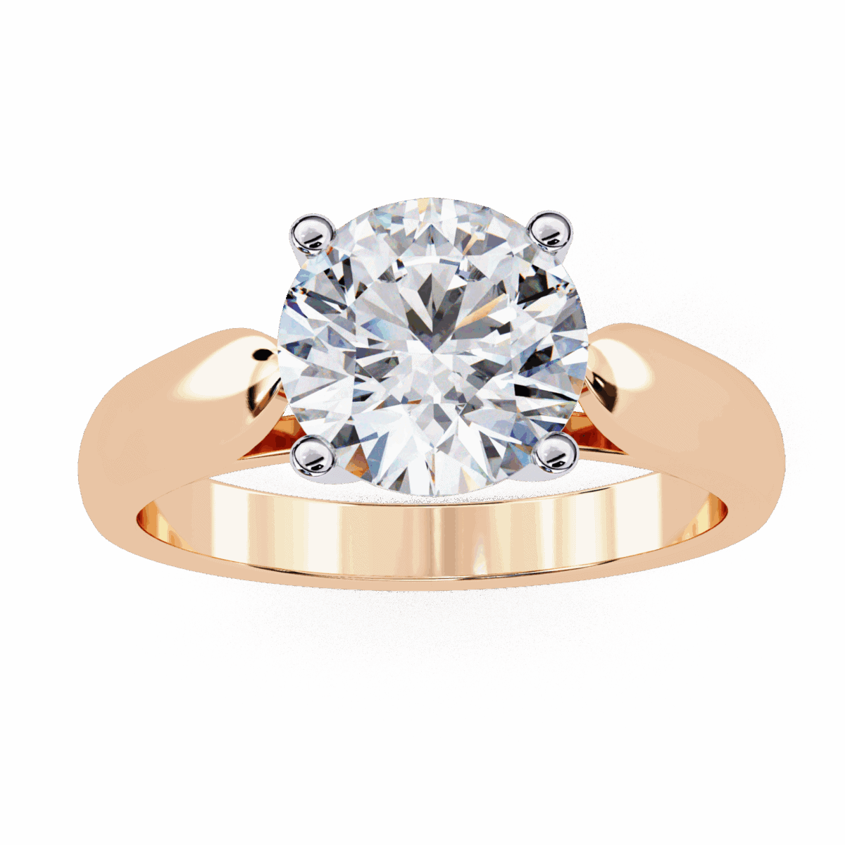 2 Carat Round Cut Heritage Solitaire Band  Image 12