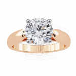 2 Carat Round Cut Heritage Solitaire Band - Image 12