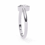 0.5 Carat Pear Cut Minimalist Solitaire Engagement Ring - Image 2