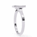 1.25 Carat Emerald Cut Minimalist Solitaire Engagement Ring - Image 2