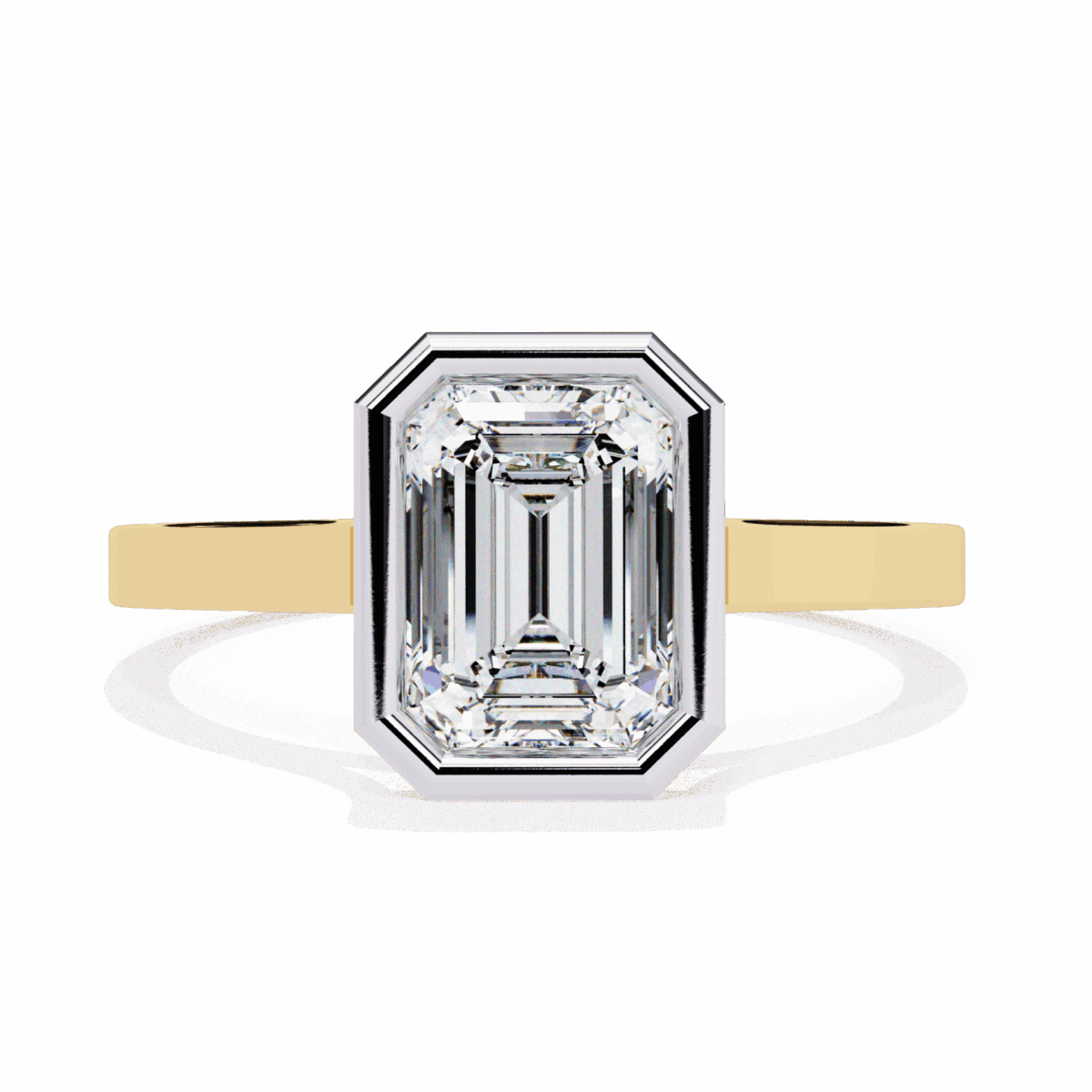 1.25 Carat Emerald Cut Minimalist Solitaire Engagement Ring  Image 5