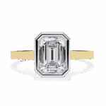 1.25 Carat Emerald Cut Minimalist Solitaire Engagement Ring - Image 5