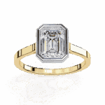 1.25 Carat Emerald Cut Minimalist Solitaire Engagement Ring - Image 8