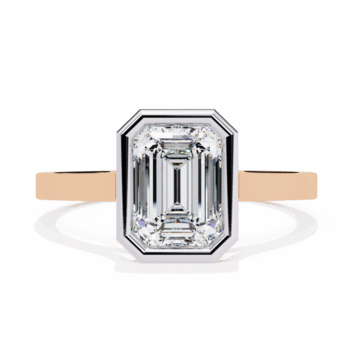 1.25 Carat Emerald Cut Minimalist Solitaire Engagement Ring  Image 9