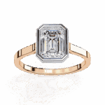 1.25 Carat Emerald Cut Minimalist Solitaire Engagement Ring - Image 12