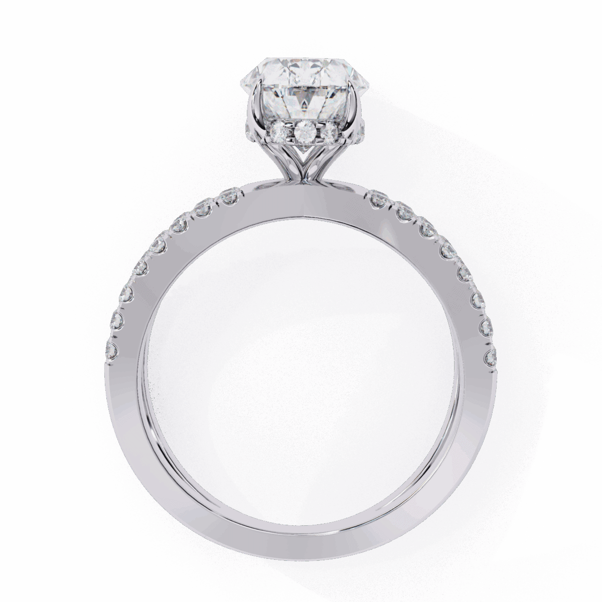 1.5 Carat Oval Cut Eternal Spark Solitaire Ring  Image 3