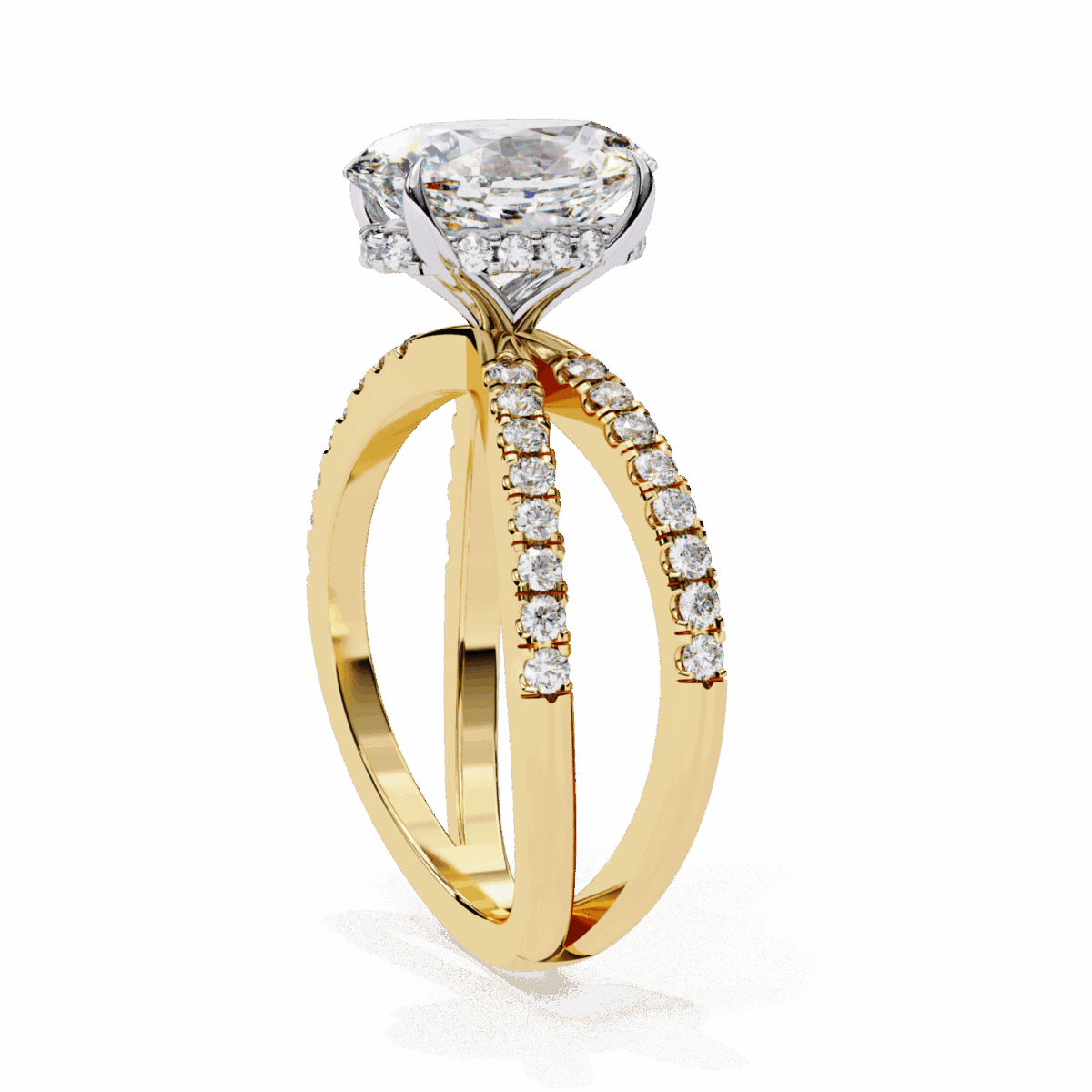 1.5 Carat Oval Cut Eternal Spark Solitaire Ring  Image 6