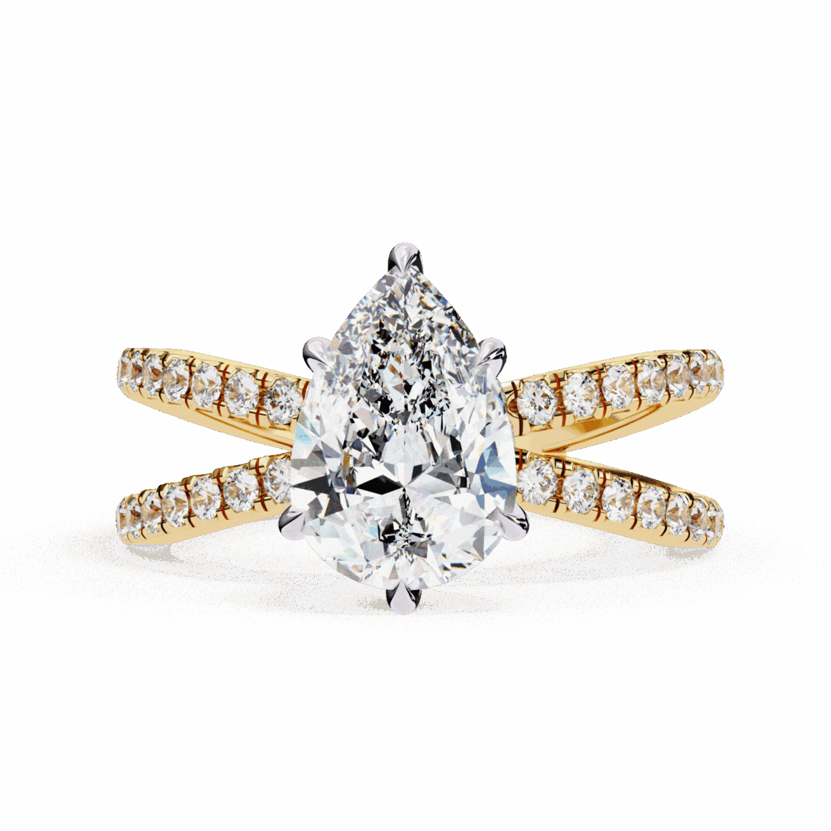 2.25 Carat Pear Cut Eternal Spark Solitaire Ring  Image 5