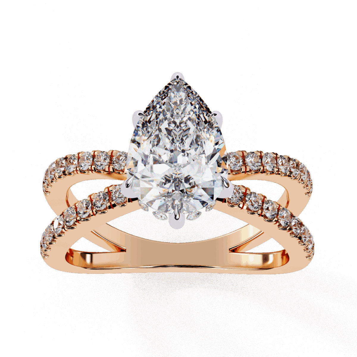 2.25 Carat Pear Cut Eternal Spark Solitaire Ring  Image 12