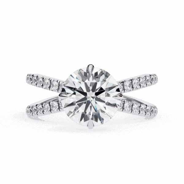 2.75 Carat Round Cut Eternal Spark Solitaire Ring