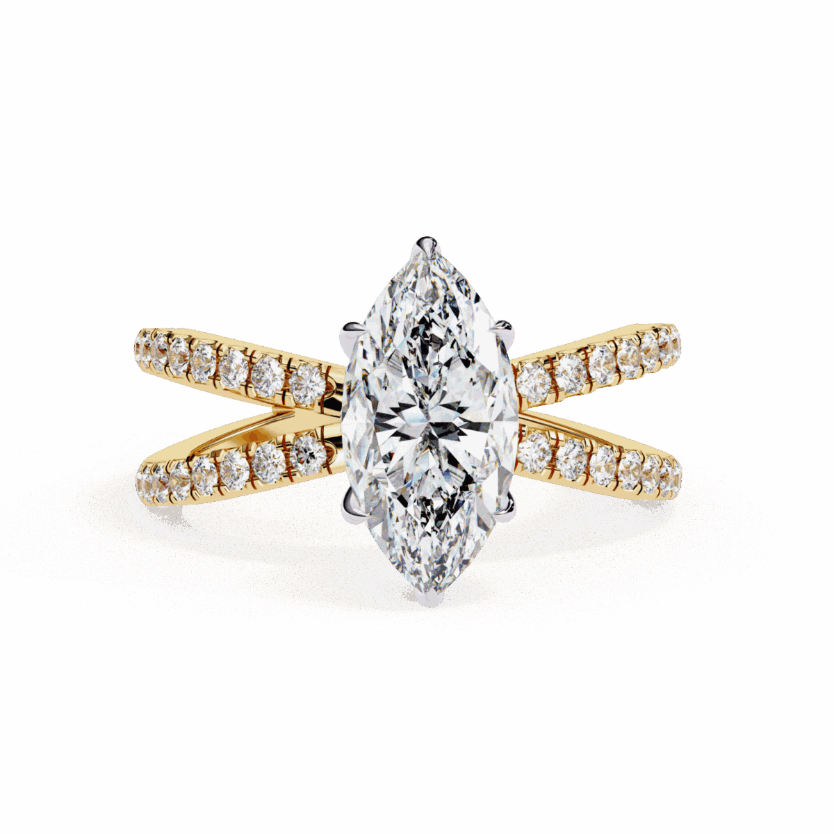 1.75 Carat Marquise Cut Eternal Spark Solitaire Ring  Image 5