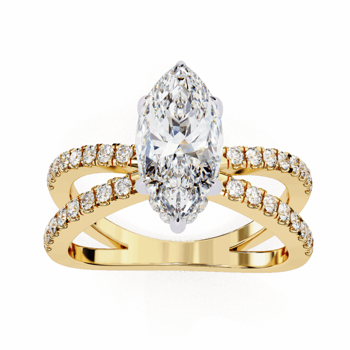 1.75 Carat Marquise Cut Eternal Spark Solitaire Ring  Image 8