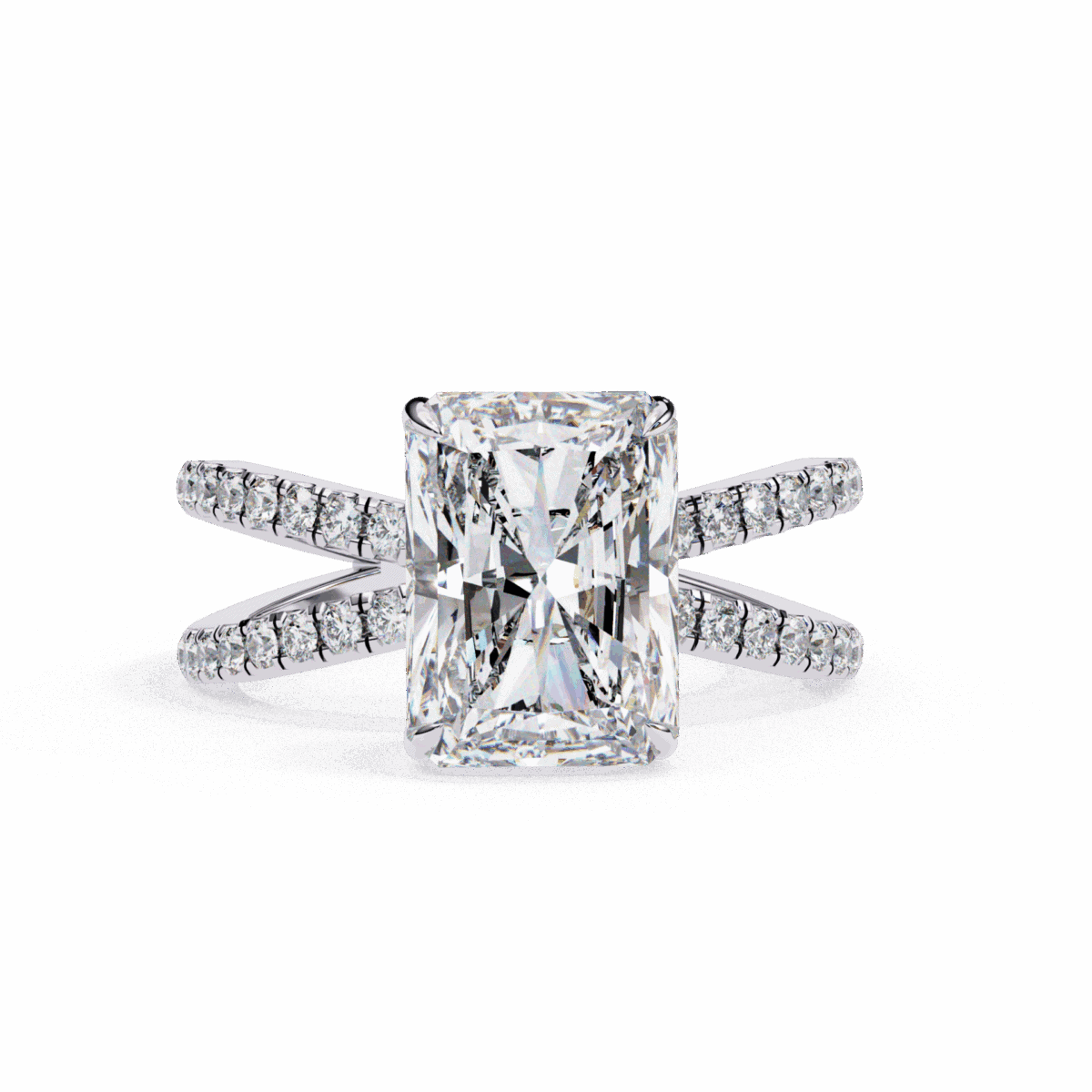 2.75 Carat Radiant Cut Eternal Spark Solitaire Ring  Image 1