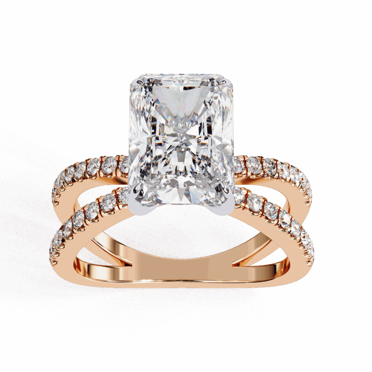 2.75 Carat Radiant Cut Eternal Spark Solitaire Ring  Image 12