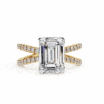 3 Carat Emerald Cut Eternal Spark Solitaire Ring - Image 5
