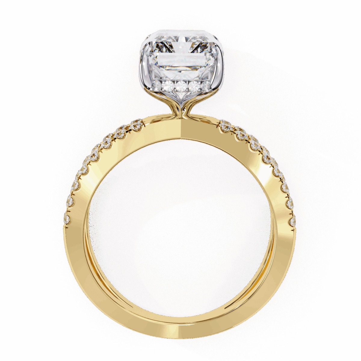 3 Carat Emerald Cut Eternal Spark Solitaire Ring  Image 7