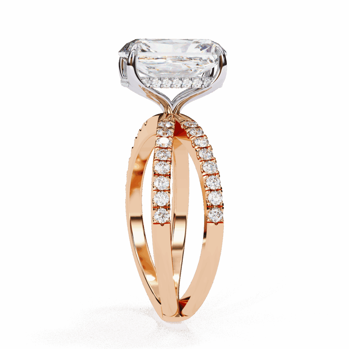 3 Carat Emerald Cut Eternal Spark Solitaire Ring  Image 10