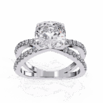 2.5 Carat Cushion Cut Eternal Spark Solitaire Ring - Image 4
