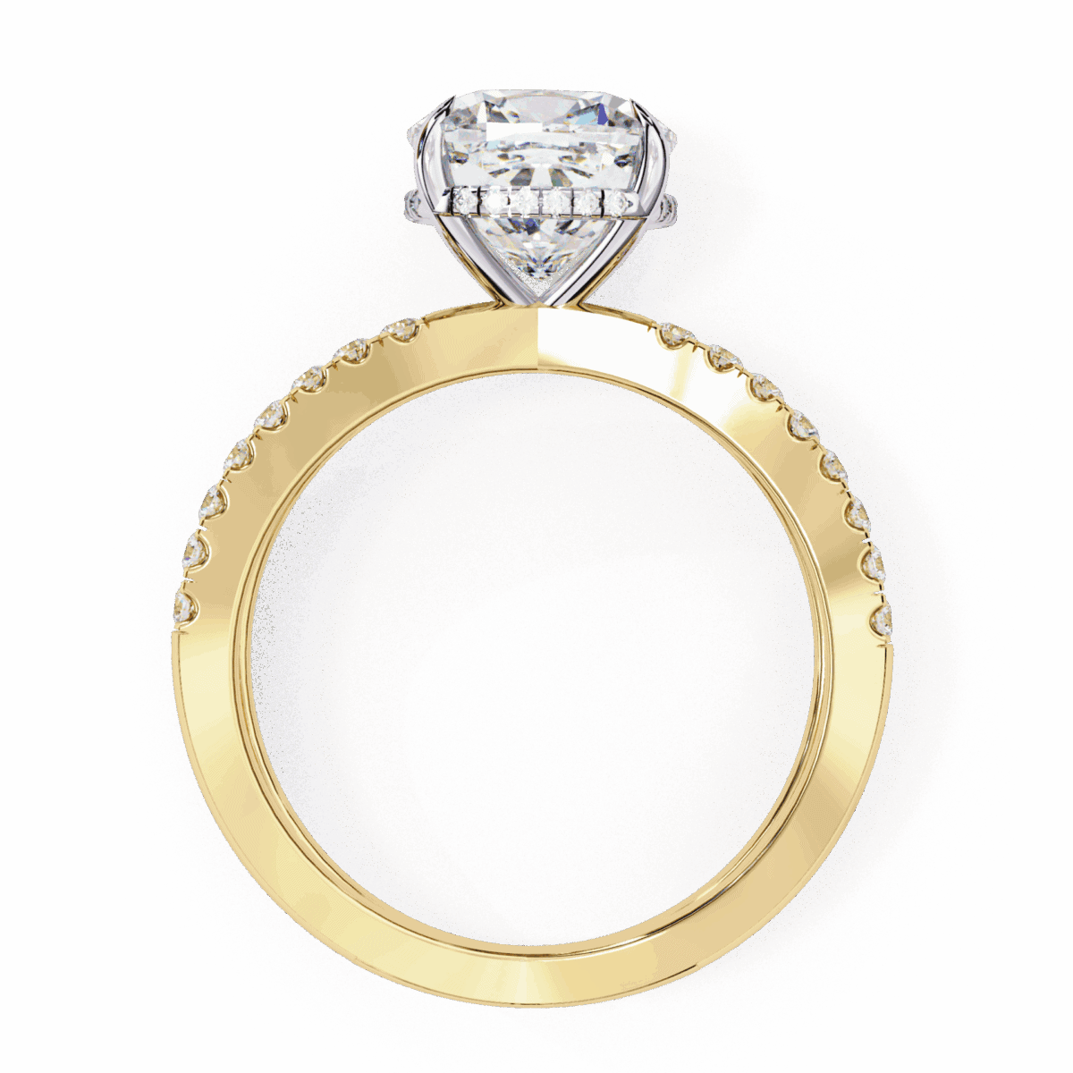 2.5 Carat Cushion Cut Eternal Spark Solitaire Ring  Image 7