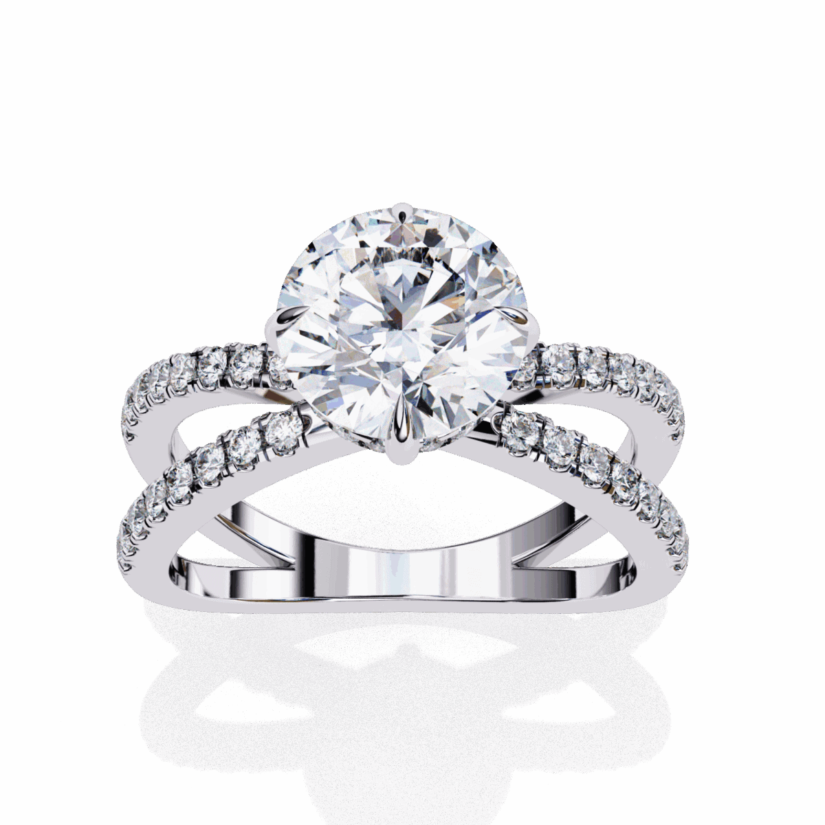 2.25 Carat Round Cut Endless Promise Solitaire Ring  Image 4