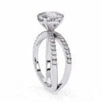 3 Carat Cushion Cut Endless Promise Solitaire Ring - Image 2