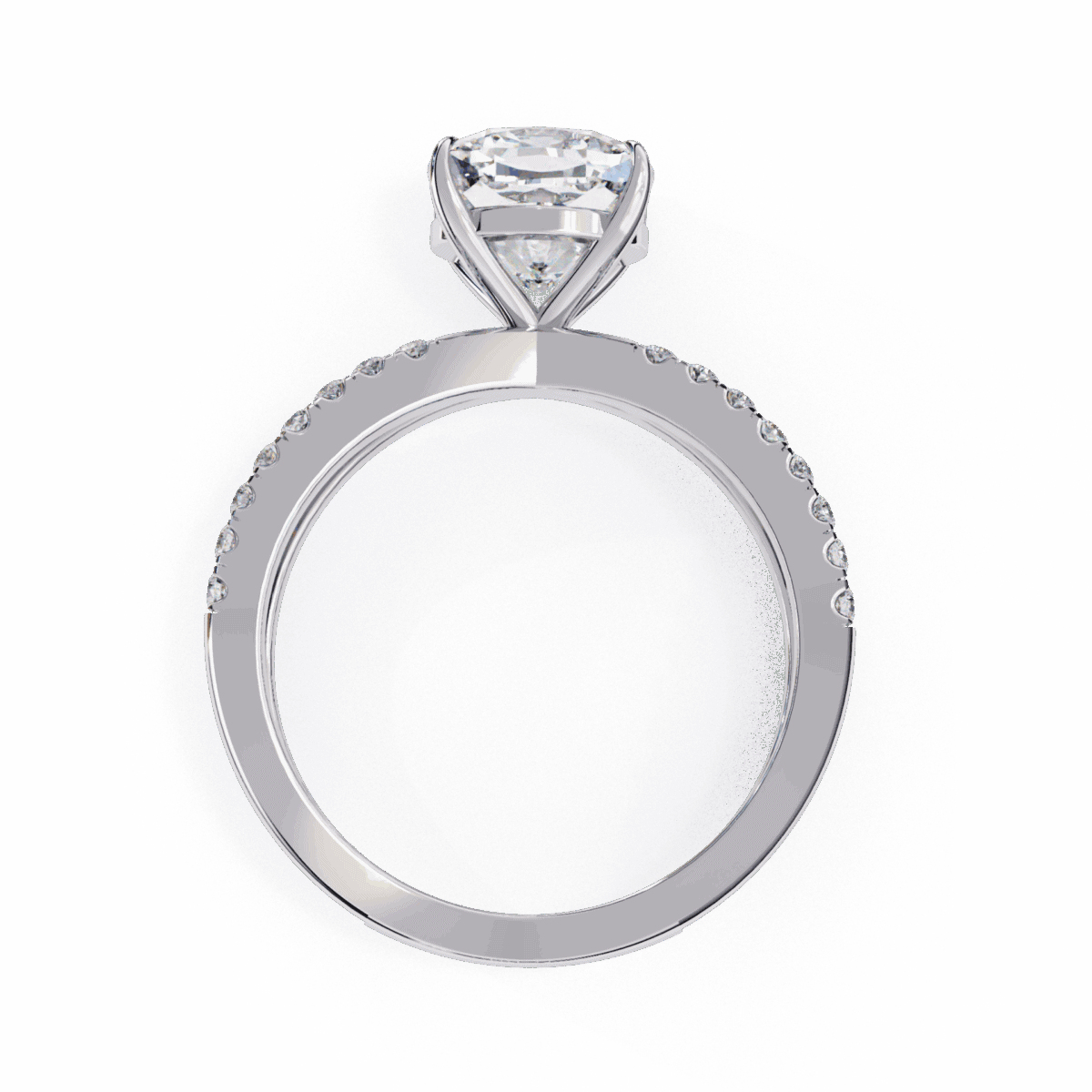 3 Carat Cushion Cut Endless Promise Solitaire Ring  Image 3