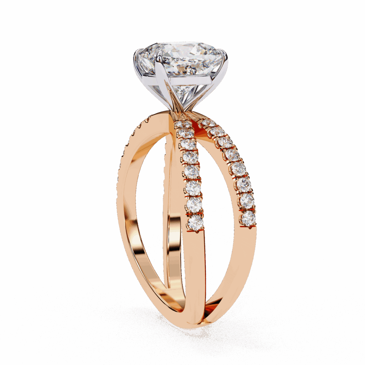 3 Carat Cushion Cut Endless Promise Solitaire Ring  Image 9