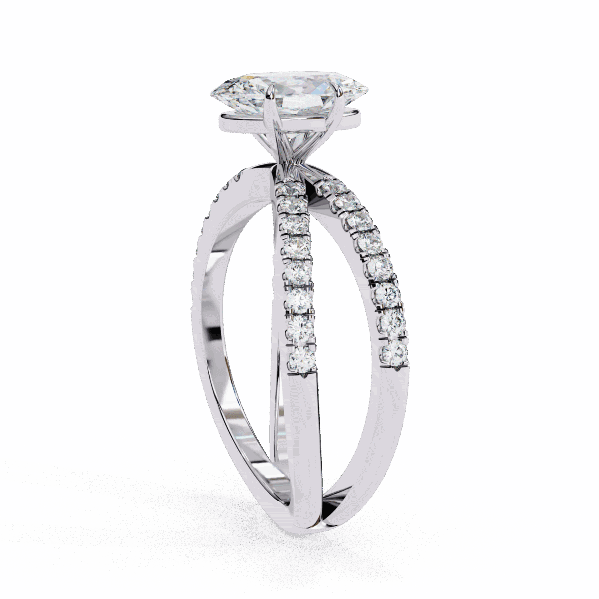 1.5 Carat Oval Cut Endless Promise Solitaire Ring  Image 2