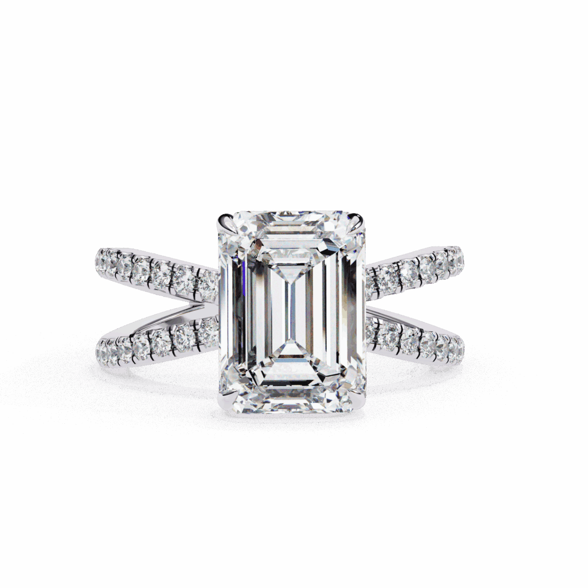 3 Carat Emerald Cut Endless Promise Solitaire Ring  Image 1