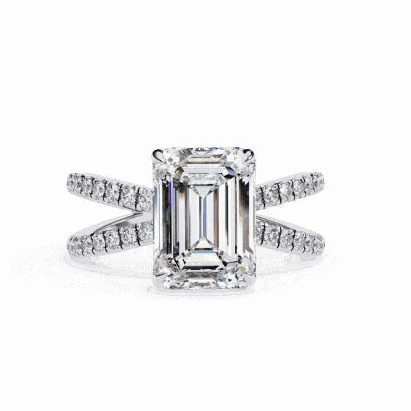 3 Carat Emerald Cut Endless Promise Solitaire Ring