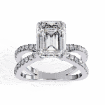 3 Carat Emerald Cut Endless Promise Solitaire Ring - Image 4