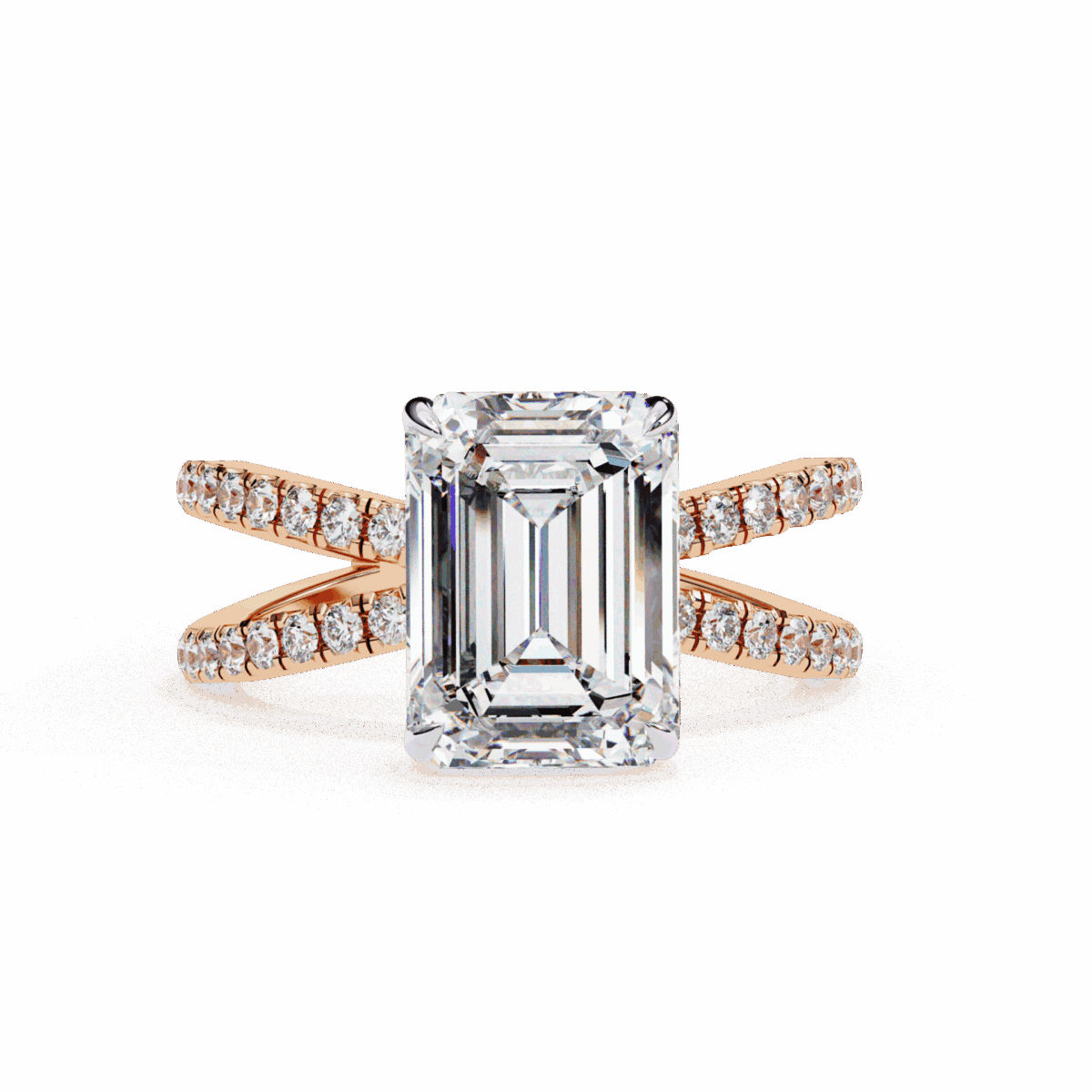 3 Carat Emerald Cut Endless Promise Solitaire Ring  Image 9