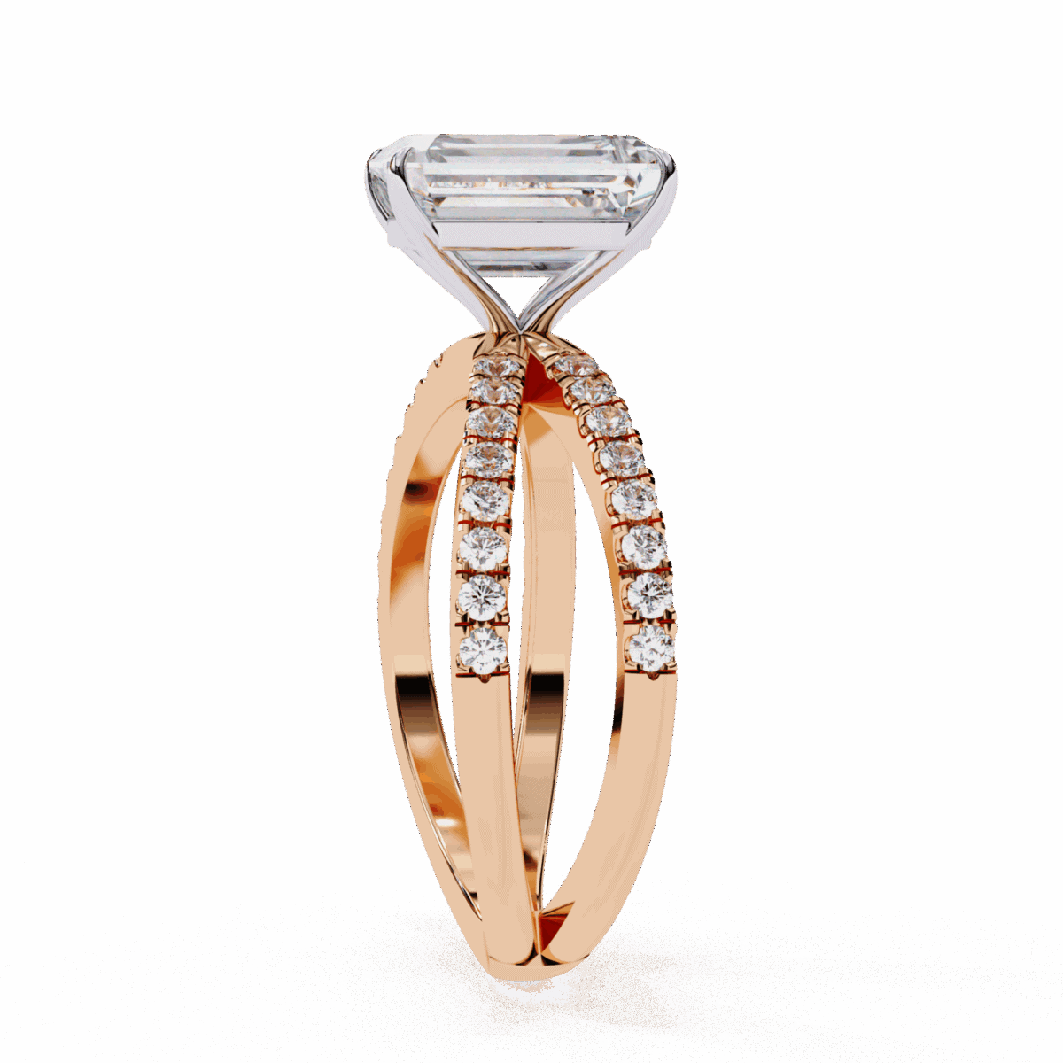 3 Carat Emerald Cut Endless Promise Solitaire Ring  Image 10