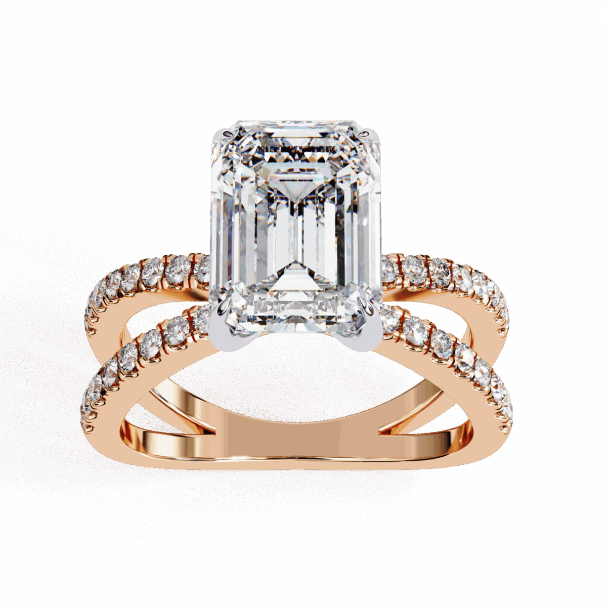 3 Carat Emerald Cut Endless Promise Solitaire Ring  Image 12