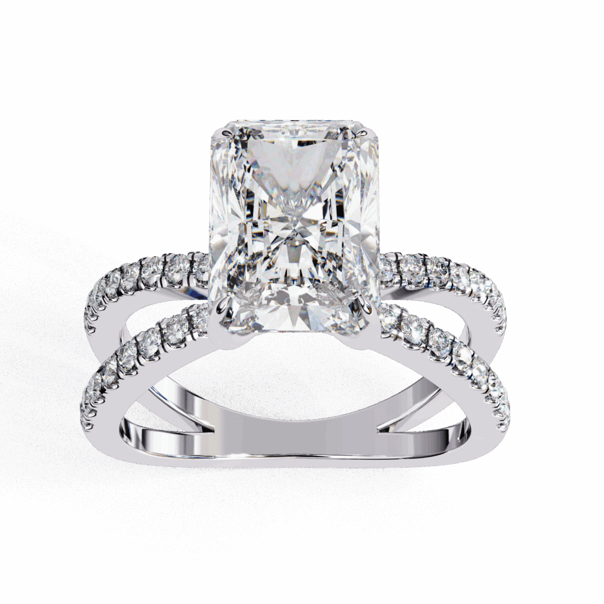2.75 Carat Radiant Cut Endless Promise Solitaire Ring  Image 3