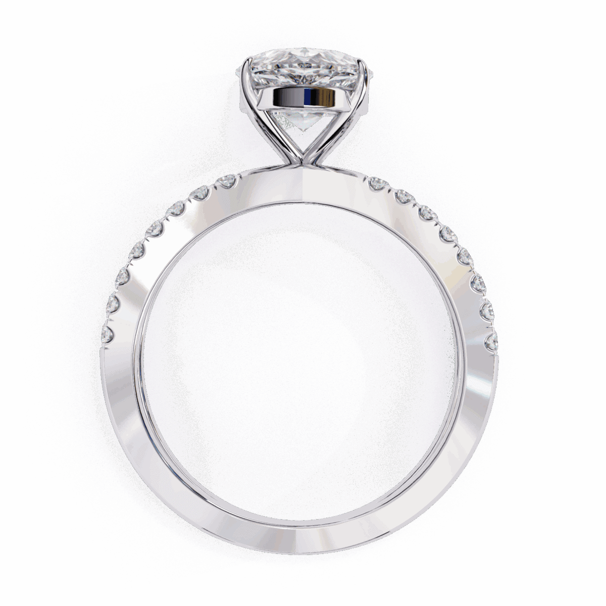 1.75 Carat Pear Cut Endless Promise Solitaire Ring  Image 3
