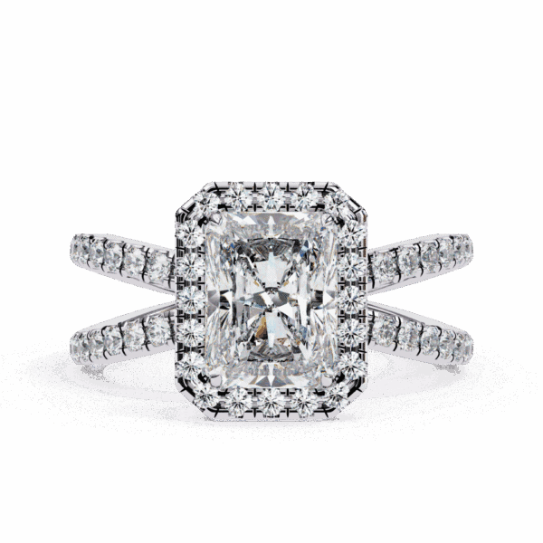 2.5 Carat Radiant Cut Signature Solitaire Ring