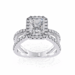 2.5 Carat Radiant Cut Signature Solitaire Ring - Image 4