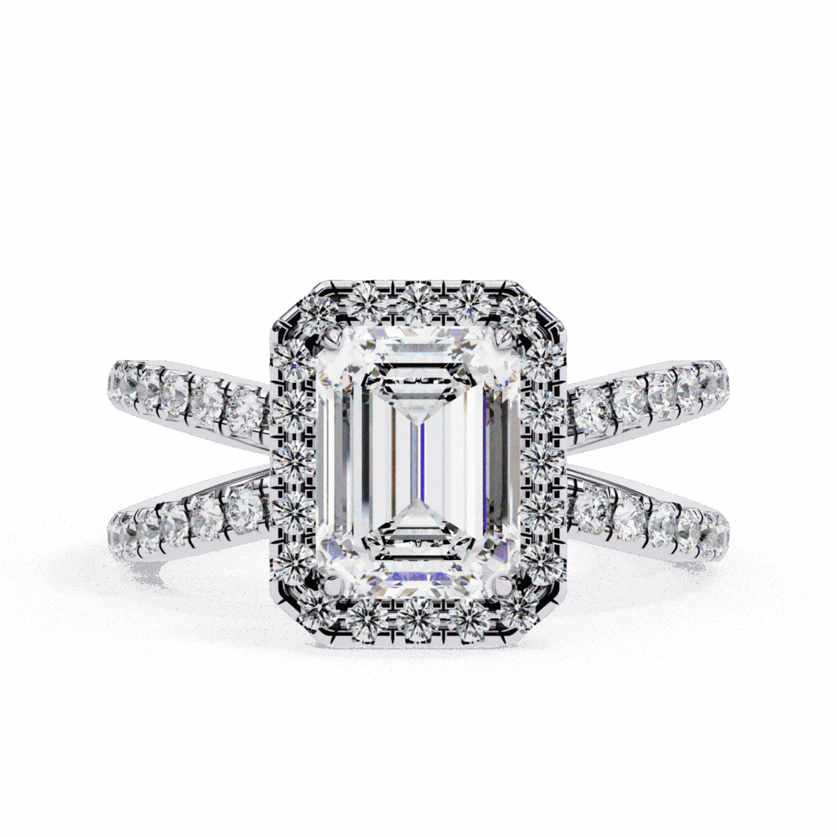 2.25 Carat Emerald Cut Signature Solitaire Ring  Image 1