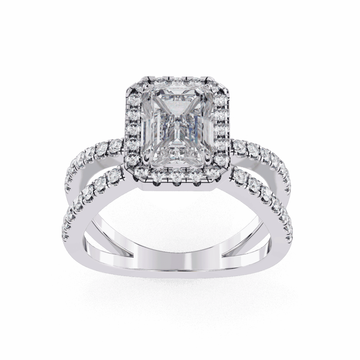 2.25 Carat Emerald Cut Signature Solitaire Ring  Image 4