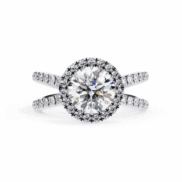 2 Carat Round Cut Signature Solitaire Ring
