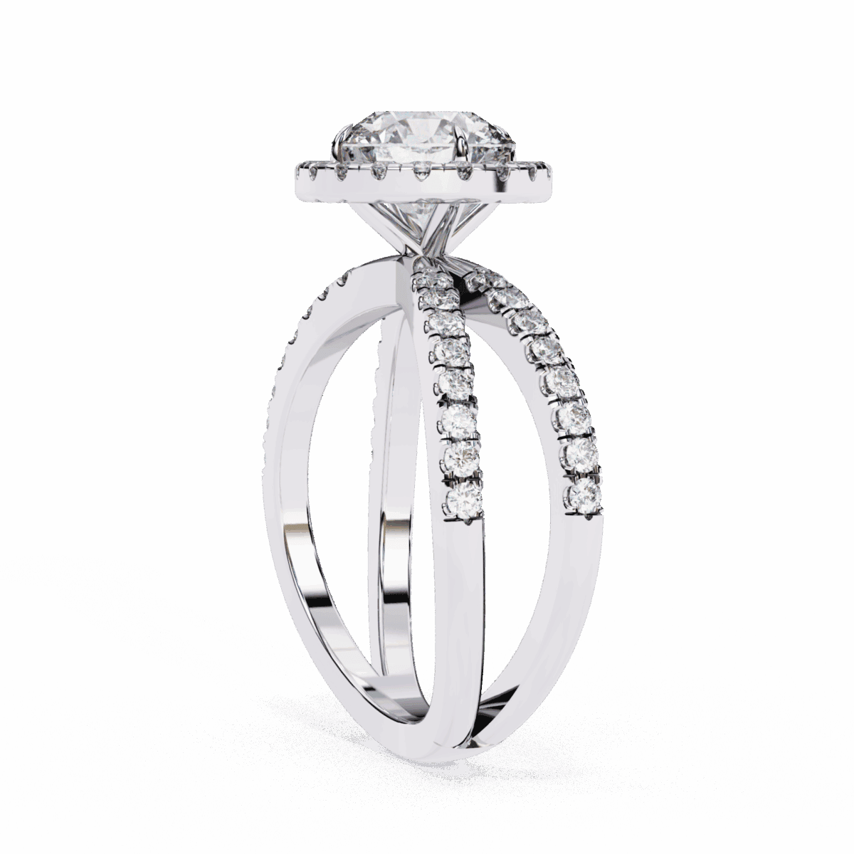 2 Carat Round Cut Signature Solitaire Ring  Image 2